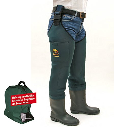 Behr Neopren Hüftstiefel mit Tasche Watstiefel alle Größen zur Auswahl (Gr.42/43)