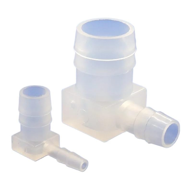 Raccord coudé 90° pour aquarium et tuyau de jardin de 2.4 à 14mm
