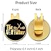 Hafhue The Golf Father Black Gold Golf Ball Marker with Magnetic Hat Clip, Funny Golf Accessories and Golf Gifts for Men Dad Grandpa, Birthday for Golf Fan Golfer Golf Lover