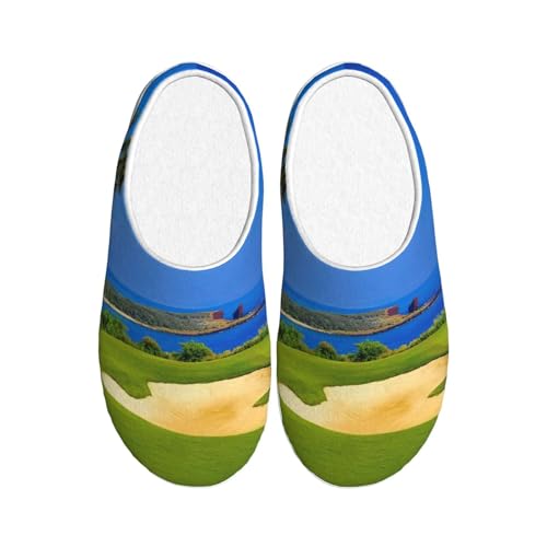 Chaussons antidérapants homme femme EdWal hiver en peluche