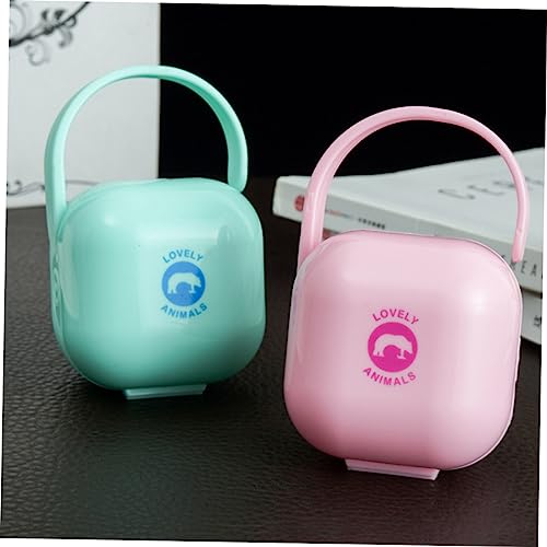 Abaodam 16 Peças Caixa De Chupeta Mini Mini Recipiente De Armazenamento Porta Clipe De Chupeta Estoj