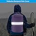 PATIKIL 30-40L Waterproof Backpack Rain Cover, Non-Slip Backpack Cover with Reflective Strap Stay Dry for Hiking, Camping, Hunting, S, Purple