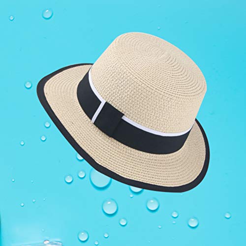 Chapéu de palha infantil TENDYCOCO chapéu de sol chapéu de verão para atividades ao ar livre