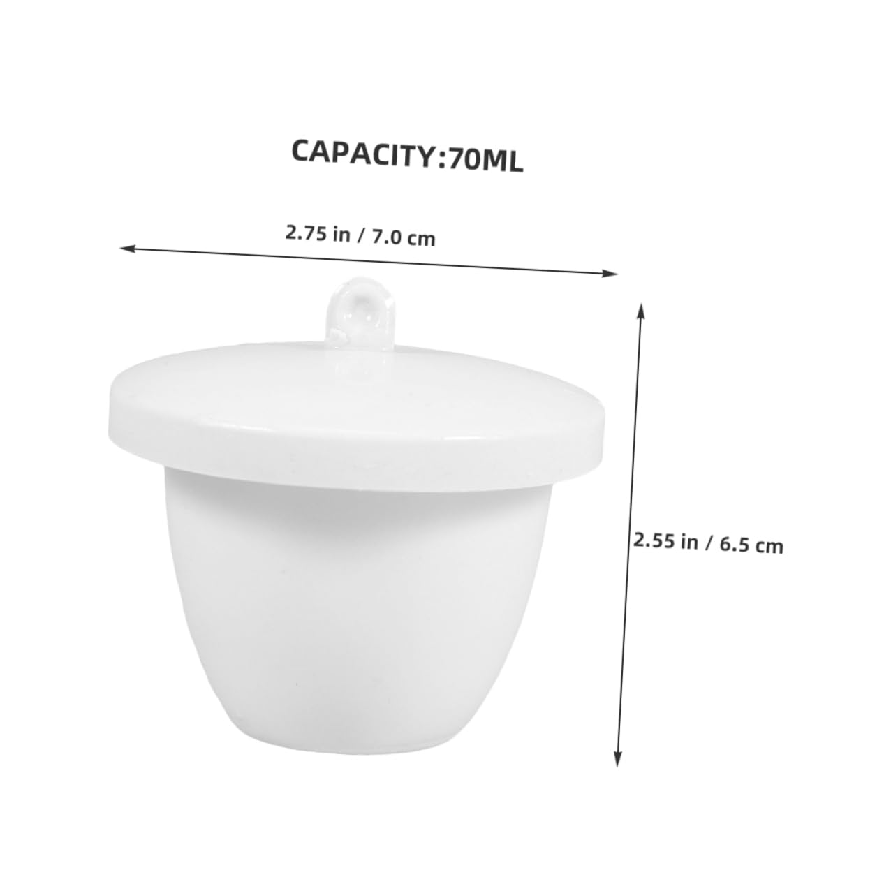MUSISALY High Resistance Crucible Porcelain Crucible for Smelting Lab Industrial Tool