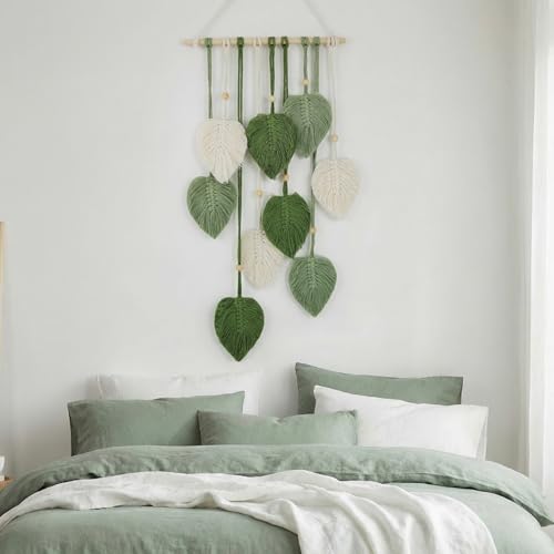 Avoik Makramee Wandbehang Grün 25x55 cm – Bild 6