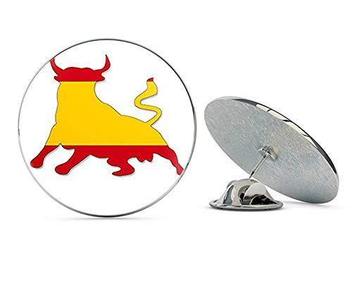 Bull Shaped Spanish Flag (Spain Espana) Metal 0.75