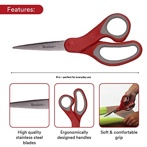 Scotch-6-inch-Multipurpose-Scissor-Scotch-Kids-Soft-Grip-5-inch-Blunt-Tip-Scissor