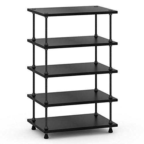 Salamander Designs A5/B Archetype Audio/Video Shelf, 5.0 - Black
