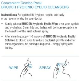 Bruder Hygienic Eyelid Cleansers Value Pack | Hygienic Eyelid Wipes & Eyelid Solution Spray | for Daily Eyelid and Lash Care - Image 4