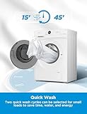 Midea MF10EW70BA Freestanding Washing Machine,7kg Load，1400 RPM,Quick Wash,Steam Care,Add Garment,BLDC Motor,White - Image 5