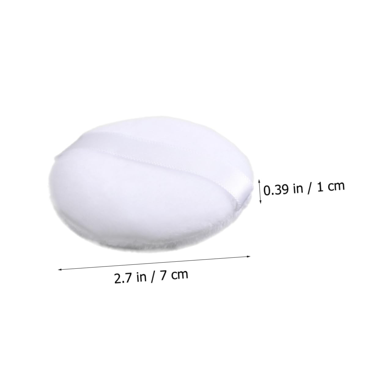 PartyKindom 8pcs Women's Makeup Soft Round Powder Face Cosmetics Pad Skincare Friendly Portable Beauty Tools