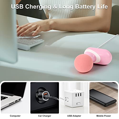 Wior Massage Gun Deep Tissue, Mini Massage Gun, Usb Portable Muscle Massager Gun With 6 Speeds, Quiet Percussion Massage Gun For Pain Relief, Handheld Body Massager Gun Gifts From Daughter Mother Wife #TOP3