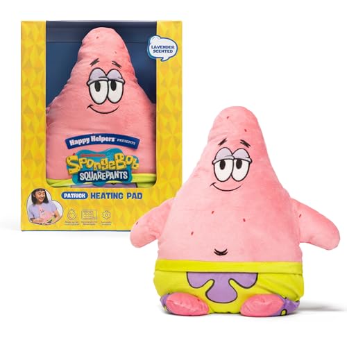 Image of Happy Helpers Patrick By Relatable, The Cozy Comfort That's Anything But Boring, Get Relief with This Plush Heating Pad for Period Cramps and Body Pain, Includes 1 Microwavable Patrick Heating Pad