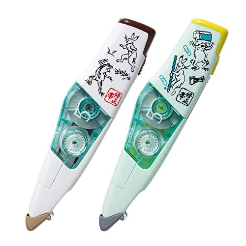 プラス 修正テープ ホワイパーPT 5mm 限定鳥獣戯画デザイン 鬼事+文具 2個set WH-645-C/51-714+51-715 プラス 修正テープ ホワイパーPT 5mm 限定鳥獣戯画デザイン 鬼事+文具 2個set WH-645-C/51-714+51-715