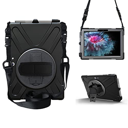 Funda para Microsoft Surface Go 3 2021/Surface Go 2 2020/Surface Go 2018, carcasa tres en uno resistente a roturas, a prueba de caídas, a prueba de polvo, a prueba de golpes, soporte de agarre