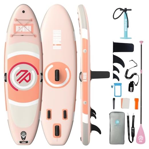 Niphean Inflatable Paddle Board with Stable Wing and Durable SUP Accessories, 10’ Inflatable Stand up Paddle Boards for Adults & Youth, Versatile Yoga Paddle Board