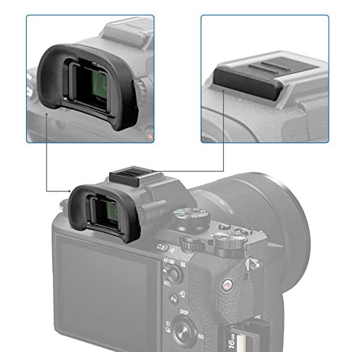 Updated Soft Silicone Camera Eyepiece Eyecup For Sony A7Iii A7Ii A9 A7S A99Ii A58 A7 A7R Iv A7Riii A7Sii, 2Pack Camera Hot Shoe Cover For Sony + 2Pack Camera Eye Cup Replacement For Sony #TOP1