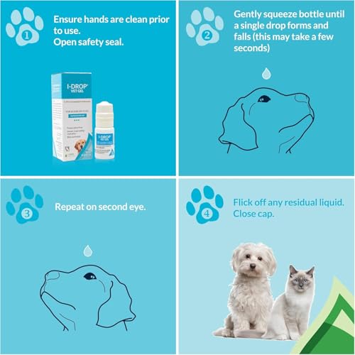 Image of I-DROP Vet Gel Dog Eye Drops, 0.30% Hyaluronan, Dry Eye Relief, 10 ml