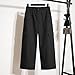 TianGiKi Womens Cargo Pants Slim Fit Elastic High Waist Straight Leg Capri Pant with Pockets Summer Fashion Outdoor Trousers Black