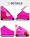 Tempt Me Women Hot Pink Two Piece Swimsuits High Waisted Bikini Teen Ruffle Tummy Control Bottoms Halter Bathing Suits S