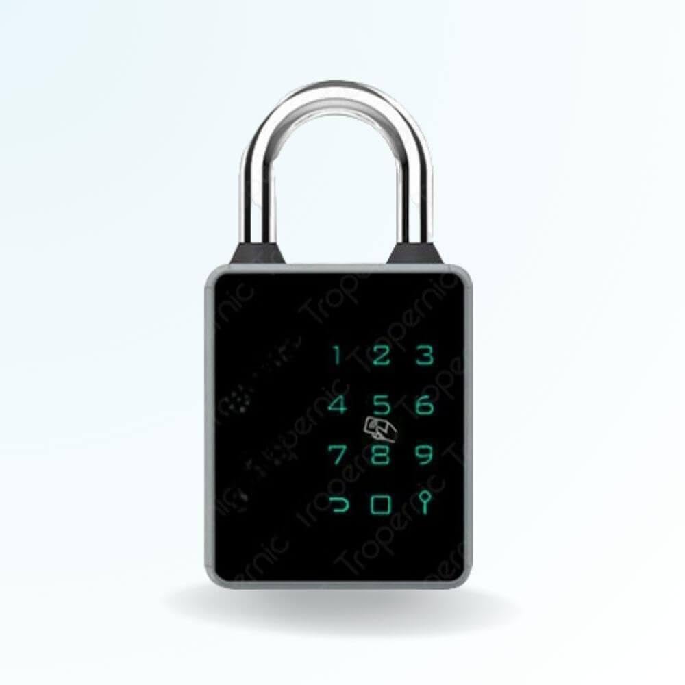 LOCKY PAD Cadenas connecté, Codes, Badges, App, Bluetooth, et Clé de secours