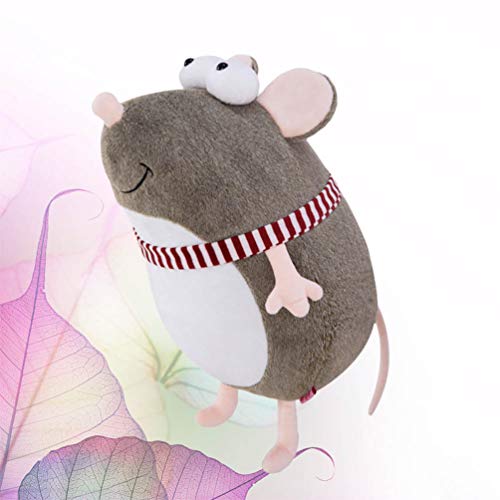 NUOBESTY Almofada de pelúcia para boneca de rato macio, almofada de pelúcia de animais de pelúcia pa