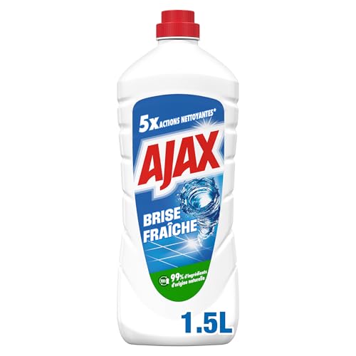 AJAX - Nettoyant Multi-Usage Ajax Brise Fraiche – 5x actions nettoyantes – élimine instantanément la saleté – dégraisse – redonne de l'éclat – désodorise – rafraîchit – efficace à l'eau froide 1.5L