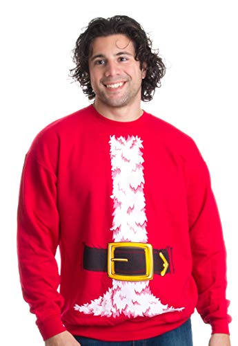 Christmas Sweater Sweatshirts | Santa Claus And Elf Holiday Crewneck Sweatshirt 2 Christmas Sweater Sweatshirts