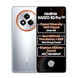 realme NARZO 80 Pro 5G (Speed Silver,8GB+256GB) | Segment's 1st MediaTek Dimensity 7400 Chipset | 6000mAh Titan Battery + 80W Ultra Charge | 4500nits HyperGlow Esports Display | IP69 Waterproof