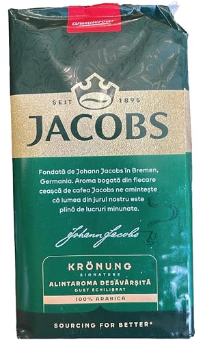 Jacobs Kronung Ground Coffee 500 Gram / 17.6 Ounce (Pack of 4)