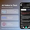 woeaozy Registratore Vocale AI con Attivazione Vocale - Trascrivi e Riassumi con Tecnologia AI, Supporta 102 Lingue, Controllo App, Registratore Audio Digitale per Riunioni, Lezioni (black)