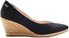 VISCATA Handmade in Spain Roses 2.75-inch Elegant Style, Soft Canvas, Slip-on Wedge Pump, Espadrilles Heel