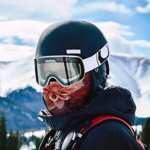 Balaclava para hombre con diseño de flores coloridas, máscara para esquí, protección facial para ciclismo en invierno miniatura 5