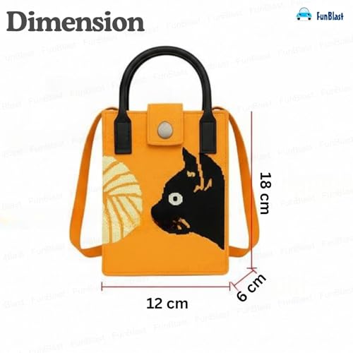 Image of FunBlast Crossbody Mobile Sling Bag for Women - Stylish Phone Pouch with Strap & Silicone Handle, Keychain, Coin, Cosmetics Purse, Cute Utility Bag for Girls & Women
