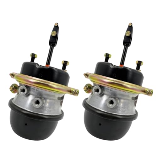 MVP Truck Parts 2 Pcs 30/30 Air Brake Chamber with Welded Clevis Short Stroke 2.5 Sealed Type 3030 for semi Trucks Trailer Compatible with K129605 K067114 GC3030S4CW