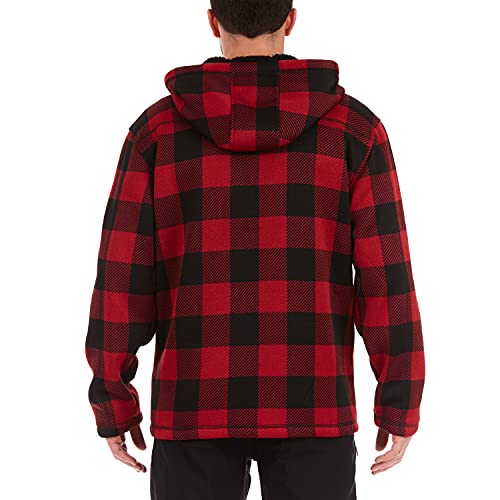 Image of Smith's Workwear Men's Buffalo Sweater Fleece Hooded Jacket