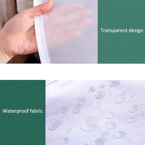 Copriabiti Da Armadio Larghezza Copertura Per Stand Appendiabiti Protettiva Antipolvere Telo Copri Stender Vestiti Copriabiti Da Armadio Per Stand Appendiabiti B,50 * 150 * 120Cm - 4