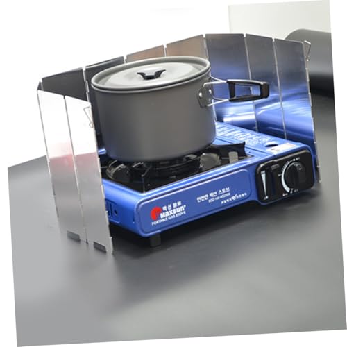Pare vent pliable 10 plaques en aluminium pour protéger votre réchaud