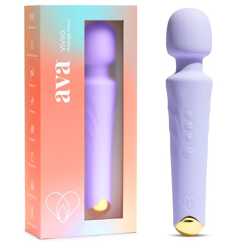 Ava Vibrator Sex Toys Battery Life 6 Hours | Water Resistant Body Safe Silicone | Clitoral Vibrators Couples Sex Toy with Multi Patterns & speeds Vibrator for Women - Premium Purple
