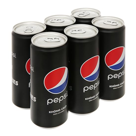Pepsi Không Đường, Sugar-Free Cola, Black Can, Carbonated Soft Drink Each 320ml X 6 Count (Product Of Vietnam) From DECADENT-picture-31