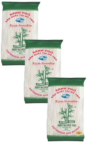 BAMBOO TREE - Reisnudeln 3Mm. - (1 X 400 GR) (Packung mit 3)