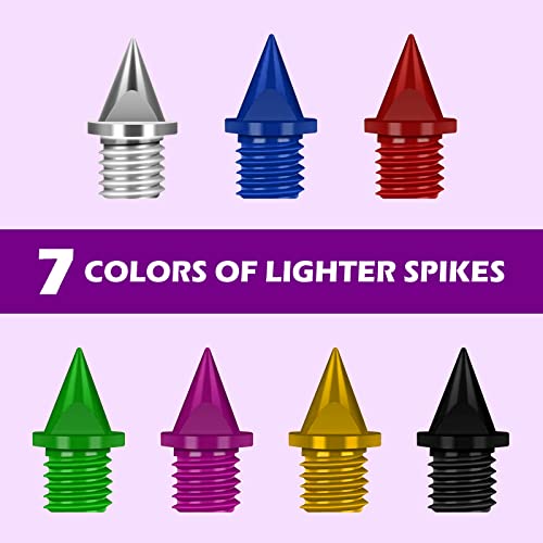 UTOBEST 1/4 Inch Track Spikes, 48 Pieces Carbon Steel Spikes for Track Shoes, 0.45 Grams Lighter Weight Spikes with Spike Wrench, Replacement Spikes for Track and Field Sprinting or Cross Country, S02 - Thumbnail 6