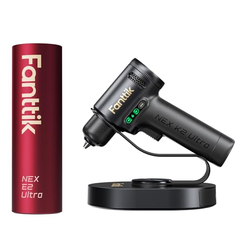 Fanttik E2 Ultra 3.7V Mini Electric Screwdriver-Red & K2 Ultra 7.4V Power Drill