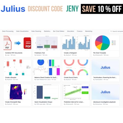 Julius ai Coupon Code JENY - Extra 10% OFF all plans cover art
