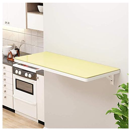 Wall-Mounted Table Folding Kitchen Wood Dining Tables Living Room Furniture Kitchen Multi-use Computer Laptop Desk Space Saving,Black-12040cm/4716in