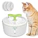 EPICKA Sprout Pet Fountain, 2L/67oz Cat Water Fountain with LED Indicator, Quiet Pump and 3 Triple-Action Filters, BPA-Free Automatic Dog Water Dispenser (Green)
