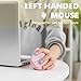 Urby Left Handed Mouse, Vertical Left Handed Ergonomic Wireless Mouse, Ideal for Lefty Users, Gaming & Office Use, Compatible with Windows/macOS/iPadOS. Pink