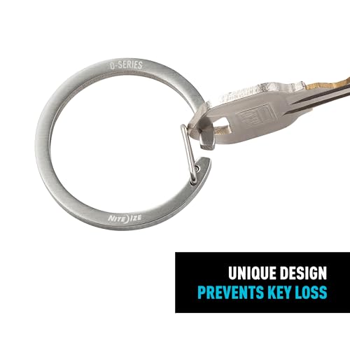 Image of Nite IZE O-Series Gated Key Ring, Stainless Steel Split Ring Alternative, 2 Pack