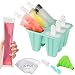 Produktbild Morfone Eisformen,6 Silikon Popsicle Formen Set,DIY hausgemachte kreative EIS, Eisform mit 30 Einweg-Eisformen, 1 Silikontrichter und 1 Reinigungsbürste BPA-FreiLFGB Geprüft