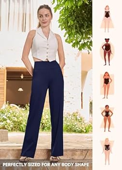 Willit Dames Flare Leggings Yoga Broek Hoge Taille Bootcut Workout Leggings Buikcontrole met Zakken 29 31, Blauw, 3XL Willit Dames Flare Leggings Yoga Broek Hoge Taille Bootcut Workout Leggings Buikcontrole met Zakken 29 31, Blauw, 3XL